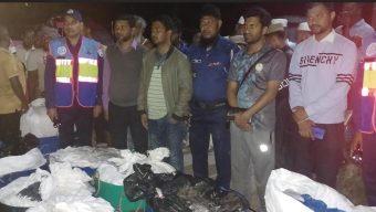 বাউফলে যাত্রীবাহী বাসে অভিযান, ১৪মন জাটকা জব্দ