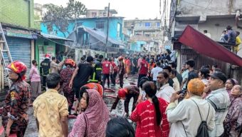 পটুয়াখালীতে ভয়াবহ আগুনে পুড়ল ৫ ঘর ও দুই দোকান