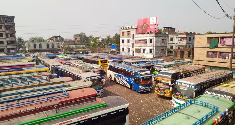 বরিশালে বাস ধর্মঘট প্রত্যাহার