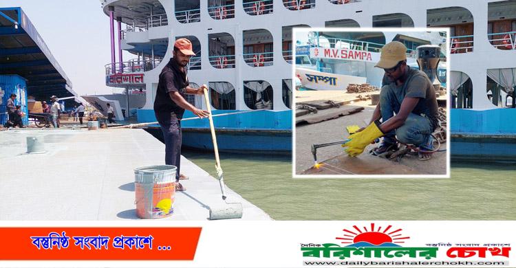 ঈদযাত্রা: নবরূপে সাজছে পন্টুন, তবে টিকিট বিক্রি নেই কাউন্টারে