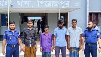 কাউখালীতে ওয়ারেনটভুক্ত আসামিসহ গ্রেপ্তার ৪
