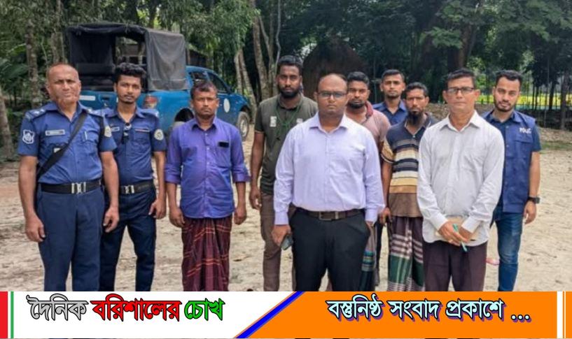 বরিশালে অবৈধভাবে মাটি কাটার দায়ে এক জনের অর্থদণ্ড