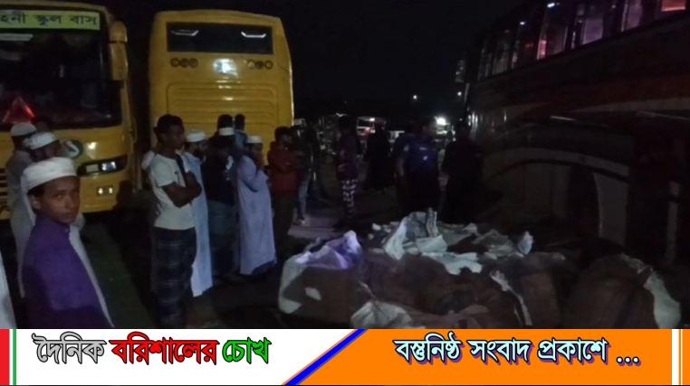 পটুয়াখালীতে রাতে বাস থামিয়ে তিন পদের ২৮ মণ মাছ জব্দ