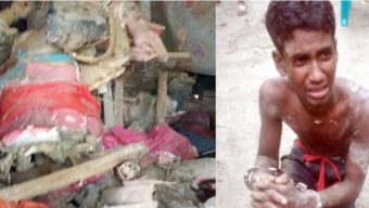 বরিশালে প্রতিমা ভেঙে পালানোর সময় কিশোর আটক