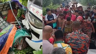 বরগুনায় বাস-অটোরিকশার সংঘর্ষে নিহত ৩