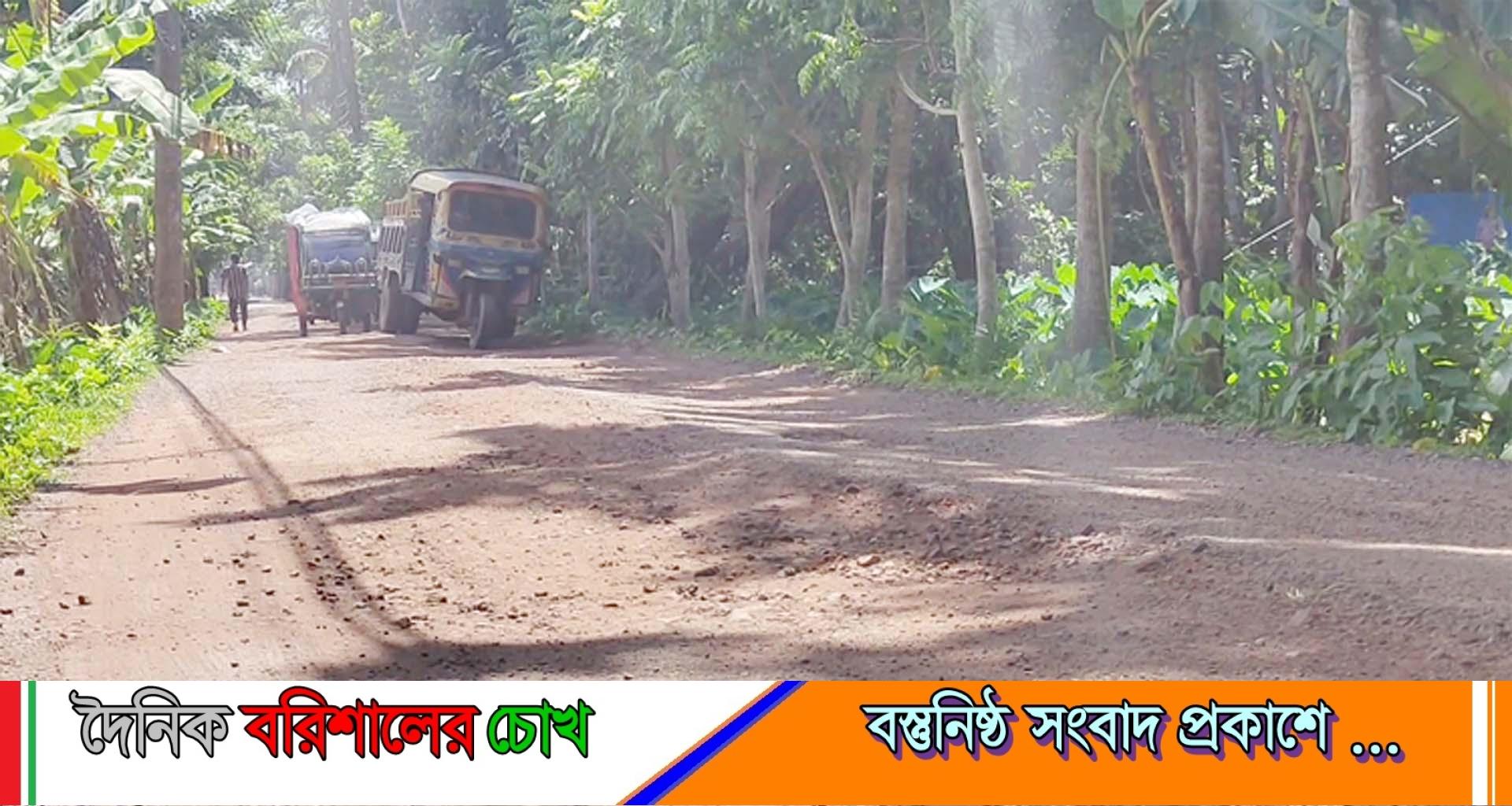পিরোজপুরে রাস্তার কাজ না করেই টাকা তুলে নিলেন ঠিকাদার