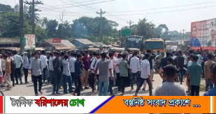 গৌরনদী সরকারি কলেজের সামনেই ভাগাড়, শিক্ষার্থীদের বিক্ষোভ