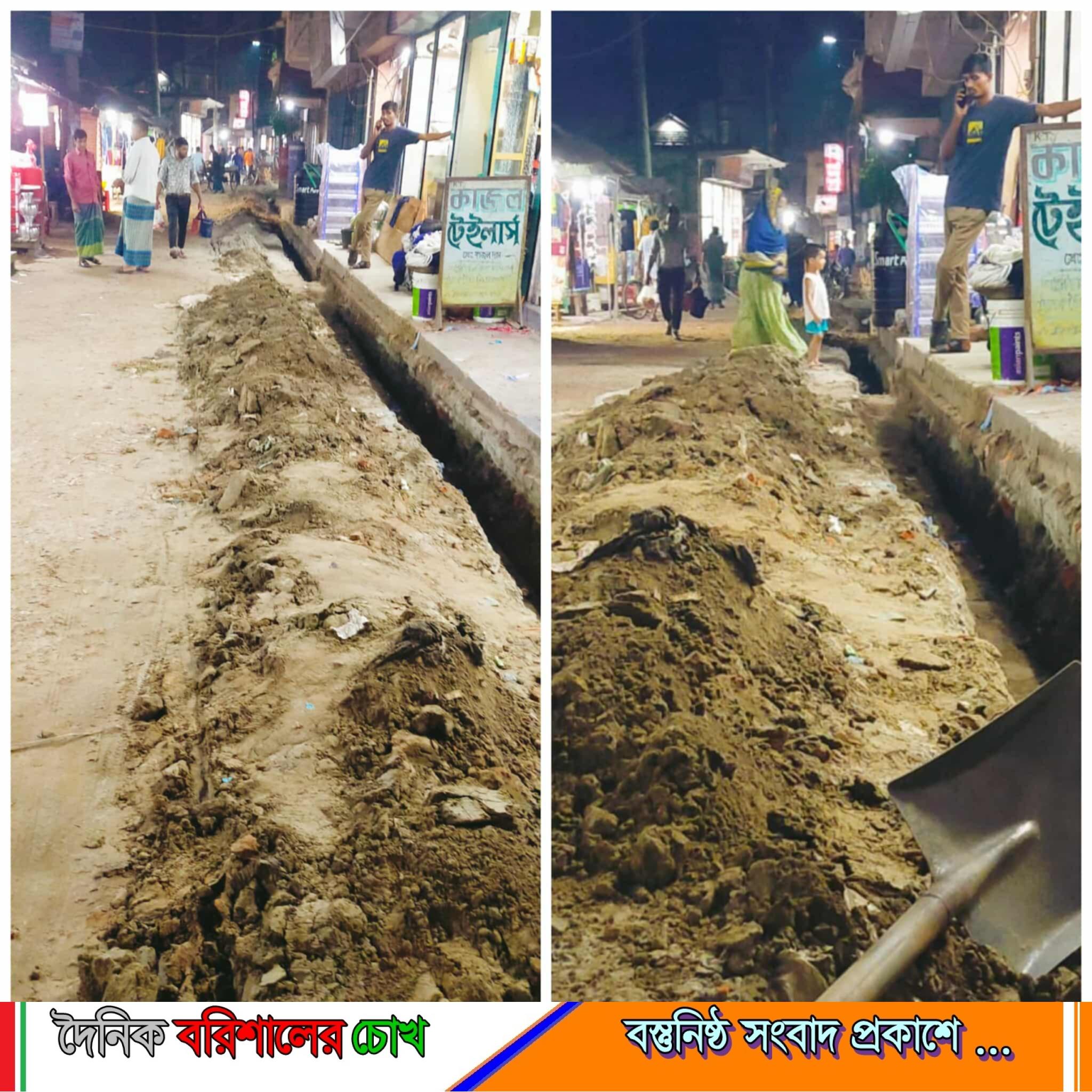 রহমতপুরে অবশেষে শুরু হলো দীর্ঘদিনের প্রতীক্ষিত রাস্তা নির্মাণ কাজ