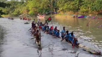 কাঠালিয়ায় ভেলা বাইচ প্রতিযোগিতা অনুষ্ঠিত,