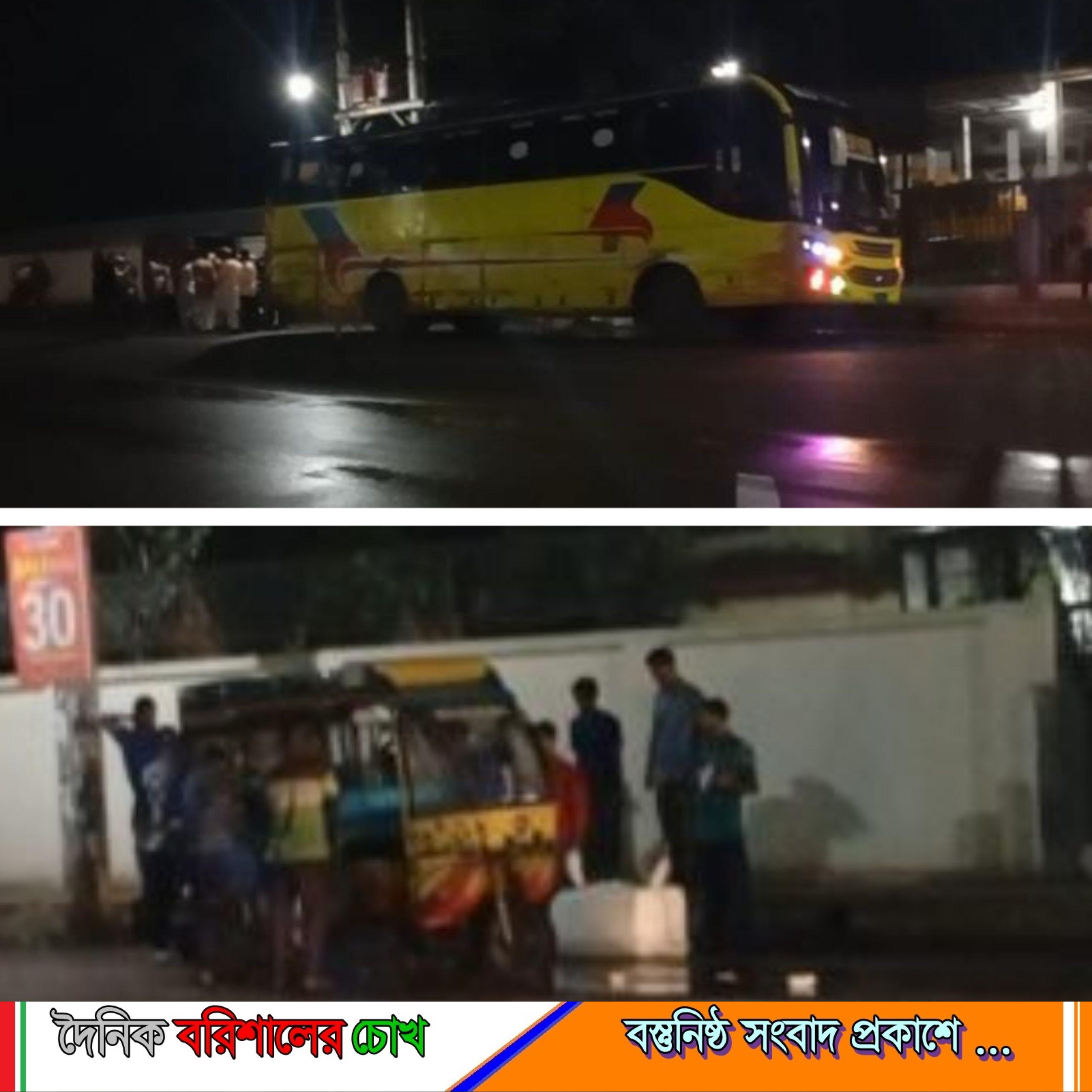 বরিশালে গভীররাতে পুলিশ ও সাংবাদিক পরিচয় মাছের গাড়ীতে চাঁদাবাজি!