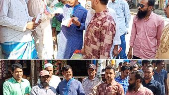 বরিশালে ৩১ দফা দাবিতে ও ধানের শীষের প্রচারণায় আবু নাসের রহমাতুল্লাহ