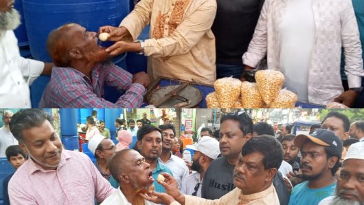 আদালতে হাসিনার রায়ের পর খুশিতে বরিশালে মিস্টি বিতরণ করেন রহমাতুল্লাহ