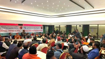 ৩৫ সাংবাদিক সংগঠনের মতবিনিময়: বরিশালে রাজনীতিবিদদের এক জমজমাট মিলনমেলা