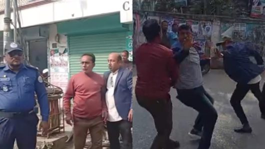 নেছারাবাদে শিক্ষক–অভিভাবক ধাক্কাধাক্কি, পুলিশে নিয়ন্ত্রণে পরিস্থিতি