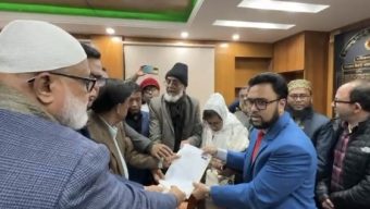 পটুয়াখালী–২ (বাউফল) আসনে বিএনপির প্রার্থী শহিদুল আলম তালুকদারের মনোনয়ন দাখিল