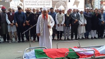 বরিশাল প্রেসক্লাবের সাবেক সাধারণ সম্পাদক চুন্নুর জানাজা অনুষ্ঠিত