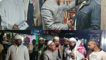 বাবুগঞ্জে মাওলানা সিরাজুল ইসলামের গণসংযোগ ও হাত পাখায় ভোট প্রার্থনা