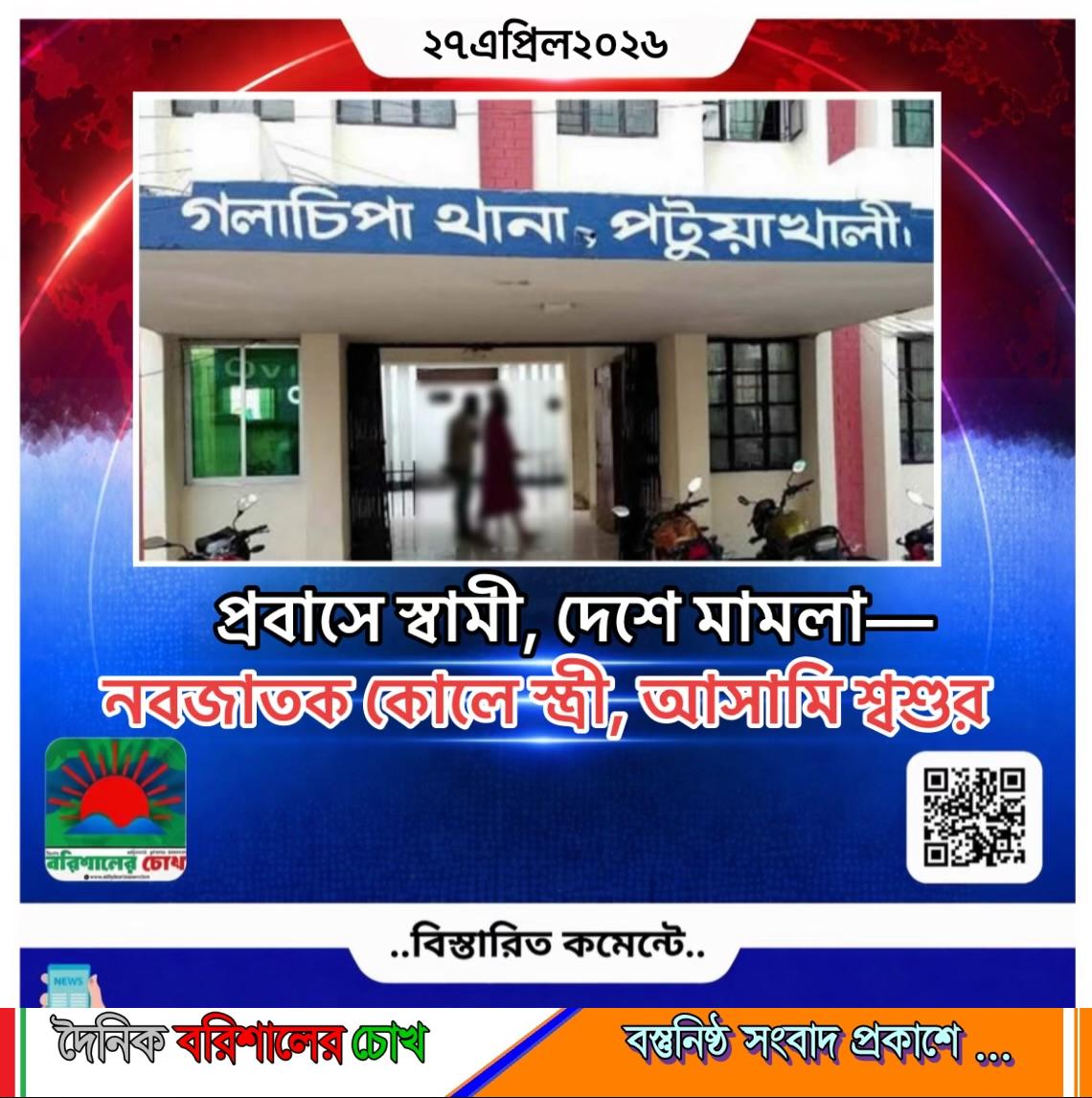 প্রবাসে স্বামী, দেশে মামলা—নবজাতক কোলে স্ত্রী, আসামি শ্বশুর