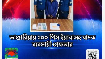 ভাণ্ডারিয়ায় দুইশত পিস ইয়াবাসহ গ্রেফতার -১