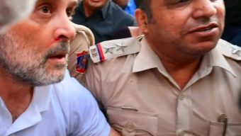 গ্রেফতার রাহুল গান্ধী! নাক দিয়ে বেরিয়ে এলো রক্ত।